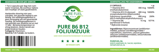 Pure B6, B12 & Foliumzuur