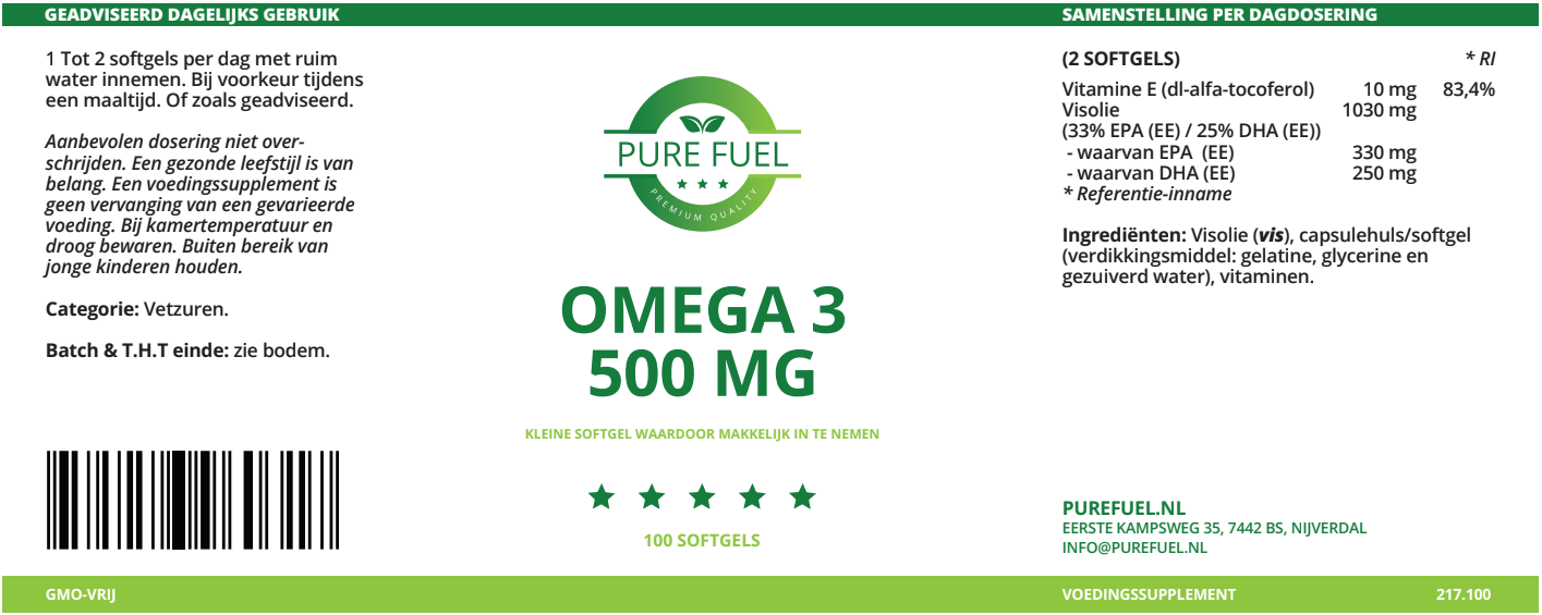 Omega 3 (500 mg)