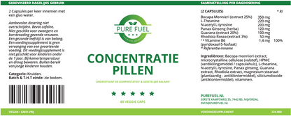 Concentratie Pillen