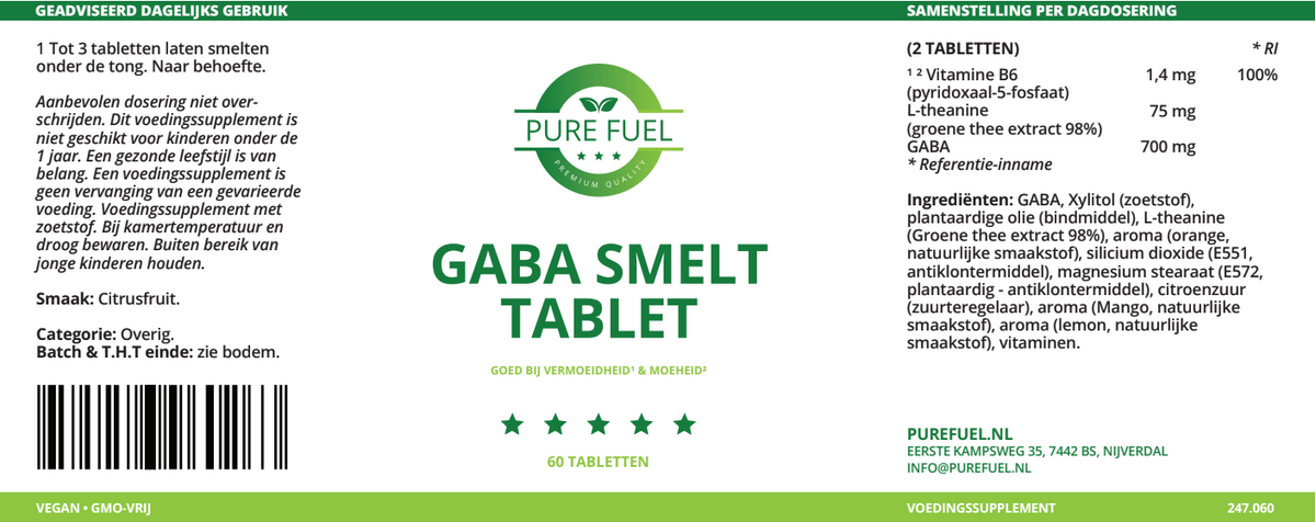 GABA Smelt Tablet